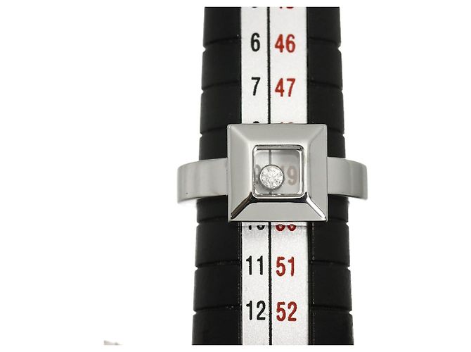 Anillo Chopard Happy Diamonds Square Band - vista 6