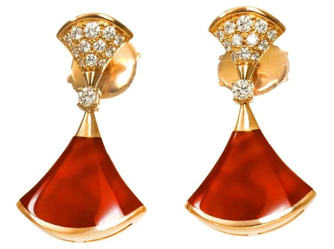 Bulgari Orecchini Bvlgari Diva's Dream in corniola e diamanti - vista 2