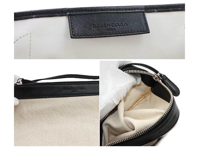 Borsa Cabas Small Balenciaga Navy - vista 8