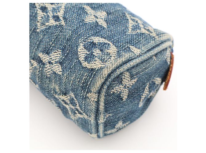 Pochette borsa Louis Vuitton Blue Monogram Denim - vista 4