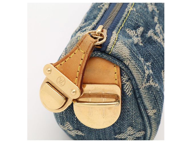Pochette borsa Louis Vuitton Blue Monogram Denim - vista 5
