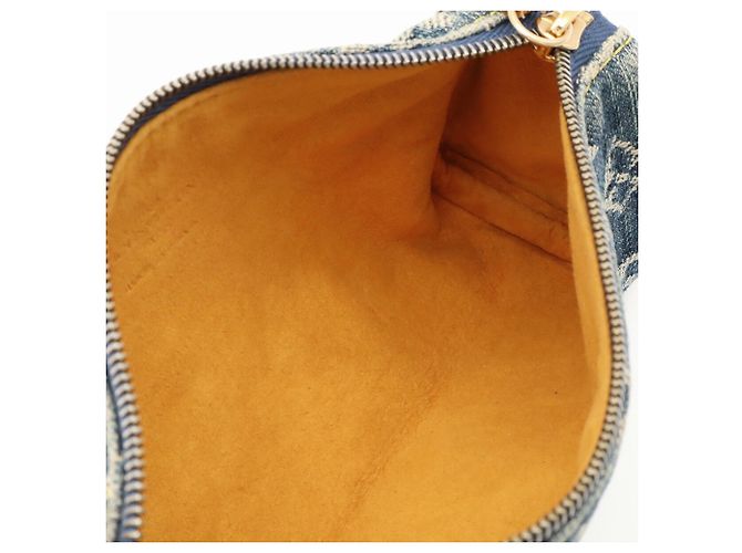 Pochette borsa Louis Vuitton Blue Monogram Denim - vista 7