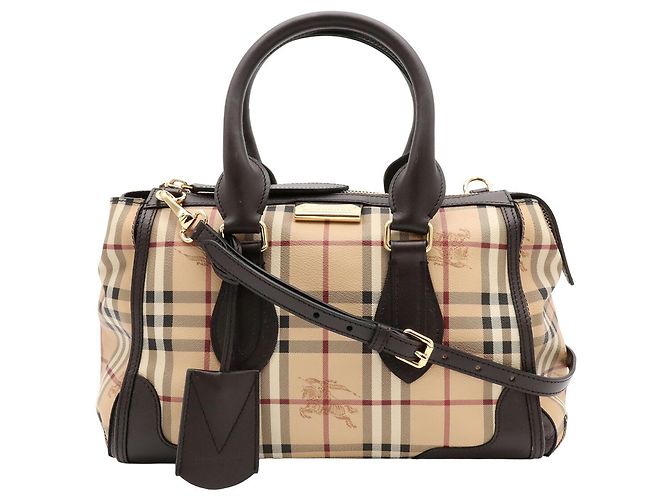 Borsa Burberry Nova Check Shadow Horse - vista 2