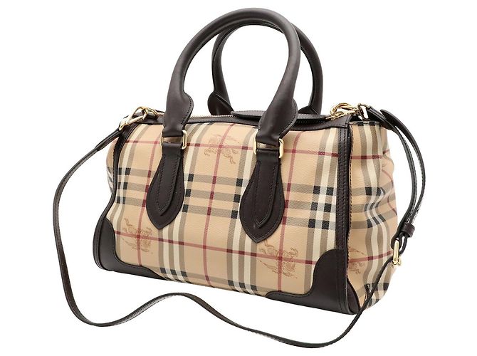 Borsa Burberry Nova Check Shadow Horse - vista 3