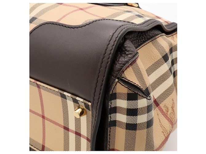 Borsa Burberry Nova Check Shadow Horse - vista 4
