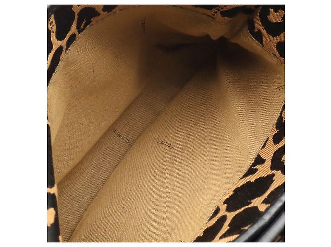 Borsa a spalla e tote Fendi in canvas e pelle - vista 8