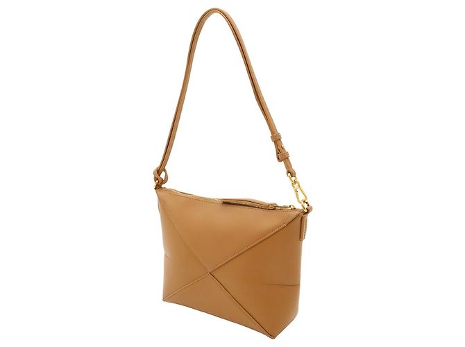 mala LOEWE Puzzlefold em Warm Desert Camel - vista 3