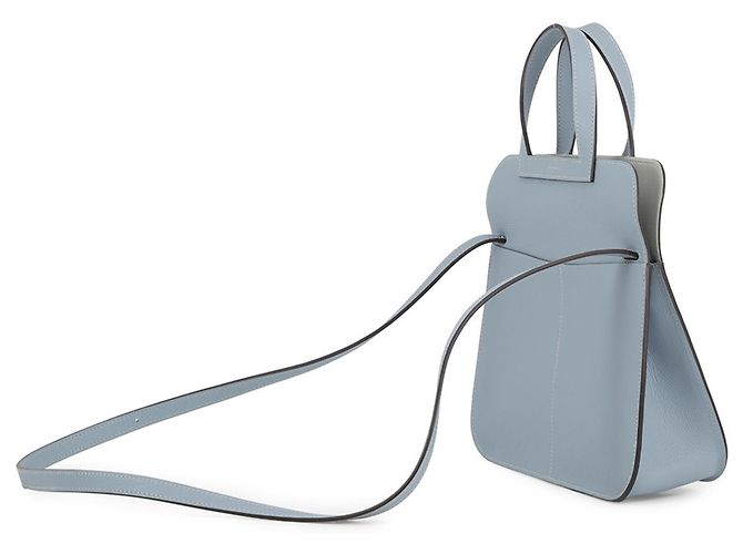 Hermès Borsa Hermes Arzan 25 Verso in Blue Lin Glacier Evercolor - vista 2