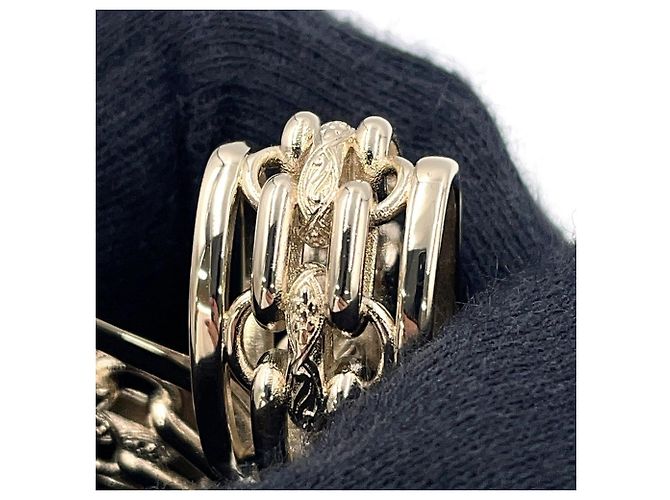 Charm per borsa Chanel Oro Metallo e Strass - vista 7