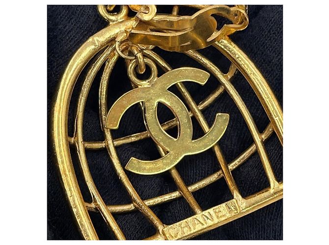 Orecchini a clip placcati oro Chanel - vista 5