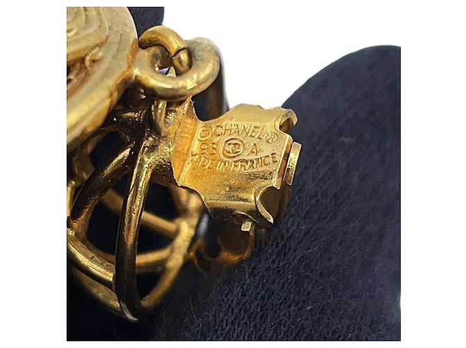 Orecchini a clip placcati oro Chanel - vista 9