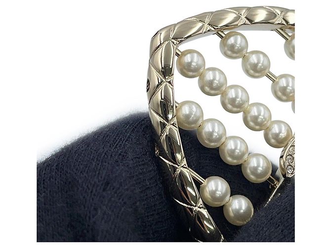 Portachiavi Chanel - Cuore in perle finte Coco Mark - vista 6