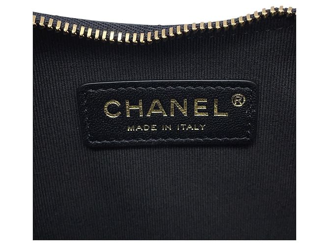 Borsa a tracolla con catena Chanel in pelle d'agnello - vista 14