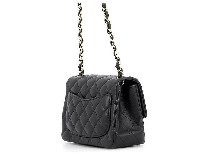 Borsa a tracolla Chanel Mini Classic Matelassé con catena - vista 2