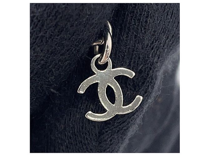 Collar de metal plateado Chanel - vista 6