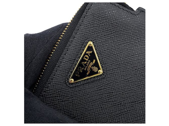 Tarjetero Prada de piel Saffiano negra - vista 7