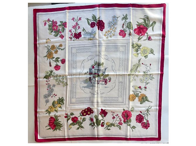 Hermès Pañuelo de seda Quai aux Fleurs - vista 2