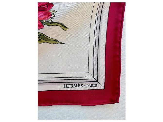 Hermès Pañuelo de seda Quai aux Fleurs - vista 4