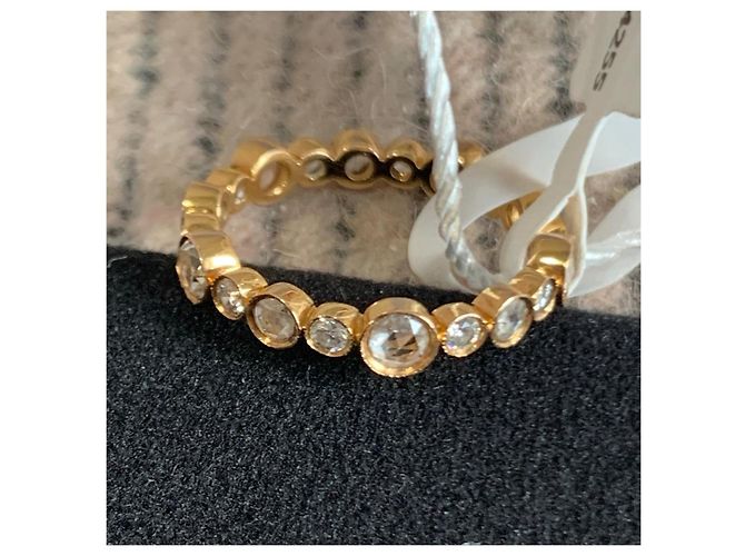 Anello Tiffany & Co. Bubble Setting Diamanti Oro Rosa 18k - vista 4