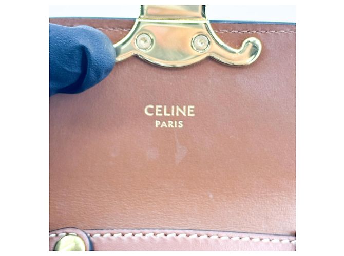 Céline Celine Triomphe Triomphe Coated Canvas Mini - vista 6