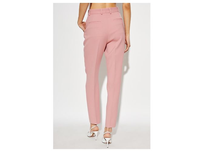 Dolce & Gabbana Cuffed Trousers Rosa Wolle - Ansicht 2