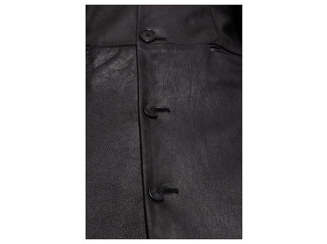 Abrigo de piel de cordero negro Balenciaga - vista 3