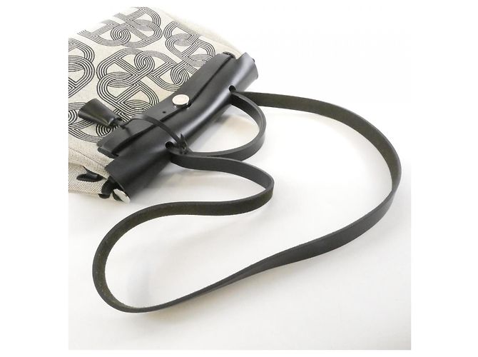 Hermès Borsa Hermes Herbag Zip24 Circuit Toile H Plume Vache Hunter - vista 5