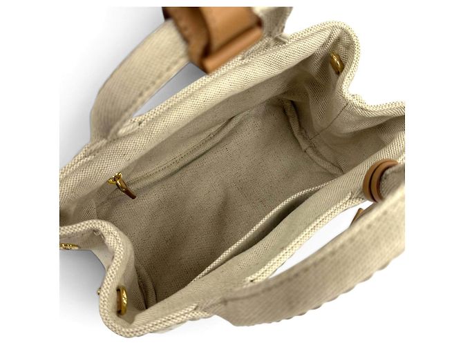Borsa Prada Jardinire in misto lino - vista 7