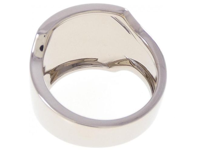 Cartier Santos Dumont 18K White Gold Ring Größe 15 - Ansicht 3