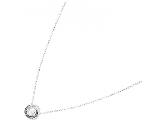 Collana Cartier in oro bianco 18K, ceramica e diamanti - vista 2