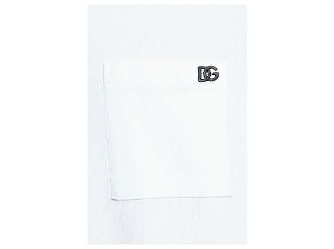 Camiseta de algodón blanca con bolsillo Dolce & Gabbana - vista 3