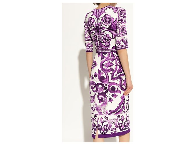 Dolce & Gabbana Vestido con estampado "Majolica" - vista 2