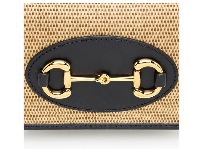 Portacarte Gucci Canvas Horsebit 1955 - vista 7