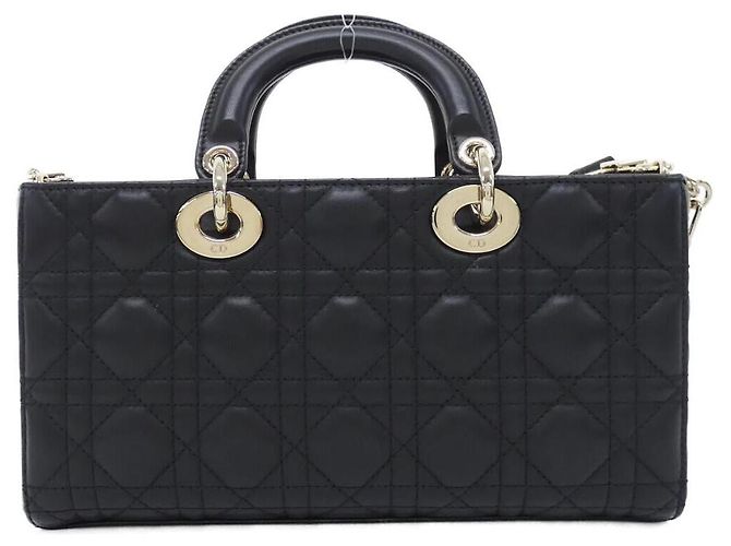 Borsa Christian Dior Lady D-Joy in pelle d'agnello - vista 2