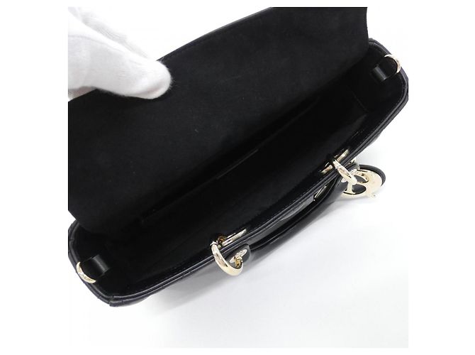 Borsa Christian Dior Lady D-Joy in pelle d'agnello - vista 7