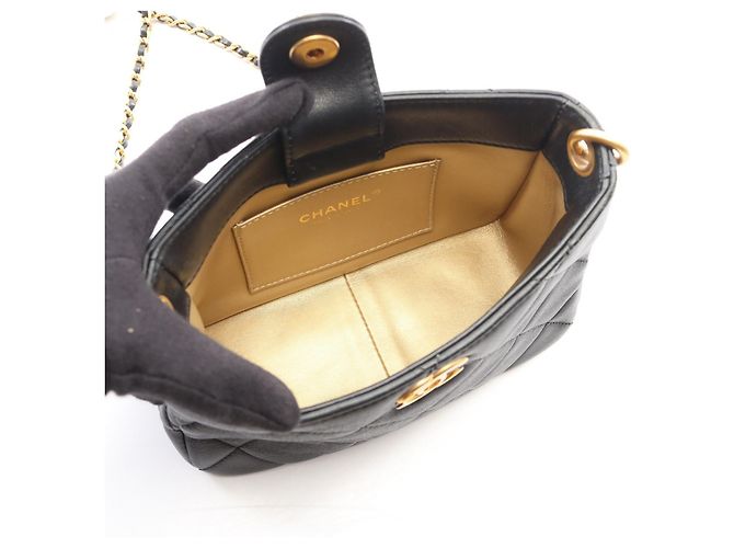 Borsa a tracolla CHANEL Matelassé in pelle d'agnello - vista 3