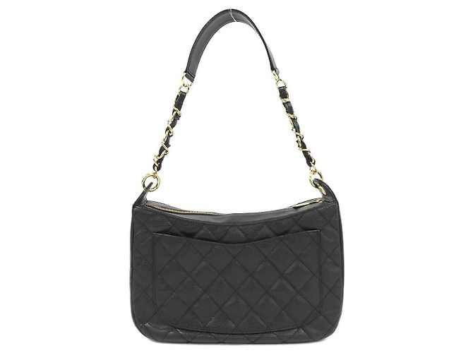 Borsa a tracolla Chanel in pelle Caviar - vista 2