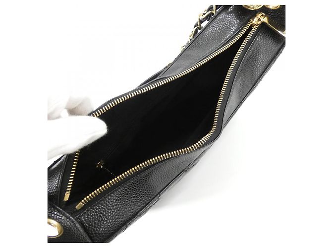 Borsa a tracolla Chanel in pelle Caviar - vista 6