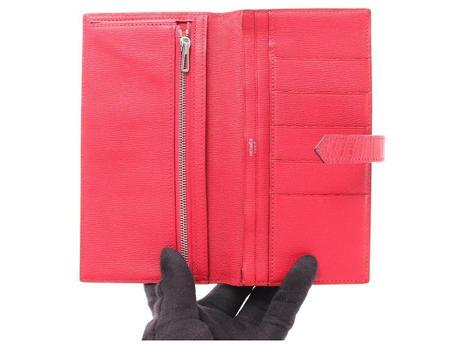 Béarn Hermès Cartera larga Hermes Bearn Souffle Alligator - vista 3
