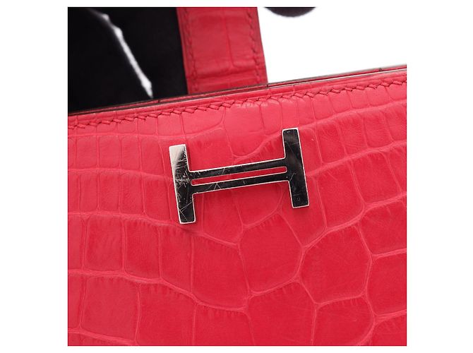 Béarn Hermès Cartera larga Hermes Bearn Souffle Alligator - vista 8