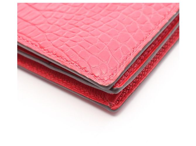 Béarn Hermès Cartera larga Hermes Bearn Souffle Alligator - vista 9