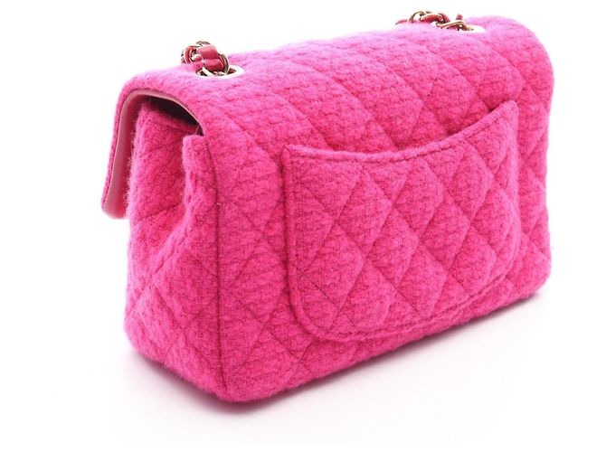 Borsa a tracolla CHANEL Mini Matelasse 20 in tessuto e pelle - vista 2