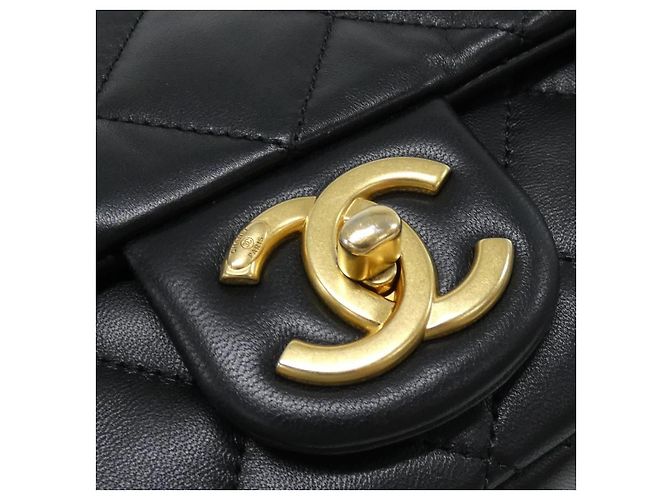 Borsa a tracolla Chanel in pelle d'agnello - vista 6