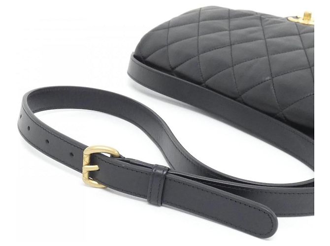 Borsa a tracolla Chanel in pelle d'agnello - vista 7