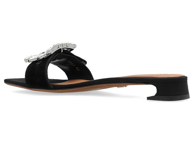 Mules in velluto nero Dolce & Gabbana - vista 3