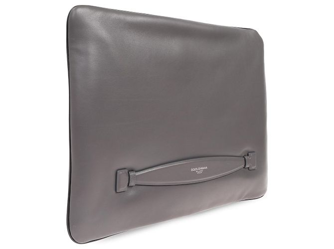 Dolce & Gabbana Porte-documents en cuir gris - vue 2