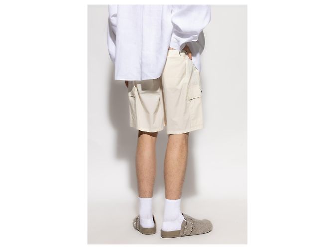 Pantaloncini Cargo in Cotone Dolce & Gabbana Crema - vista 2