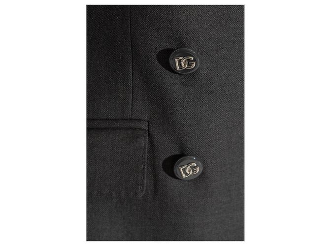 Dolce & Gabbana grey wool double-breasted coat - view 3