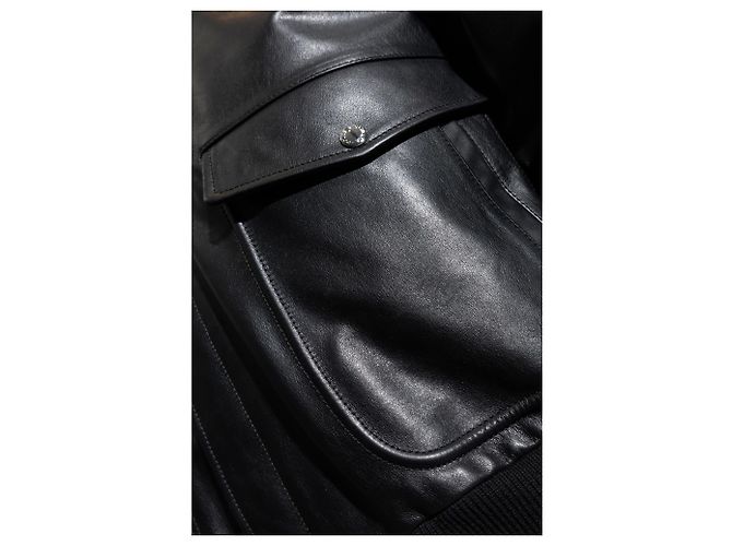 Dolce & Gabbana Lederjacke Schwarz - Ansicht 3