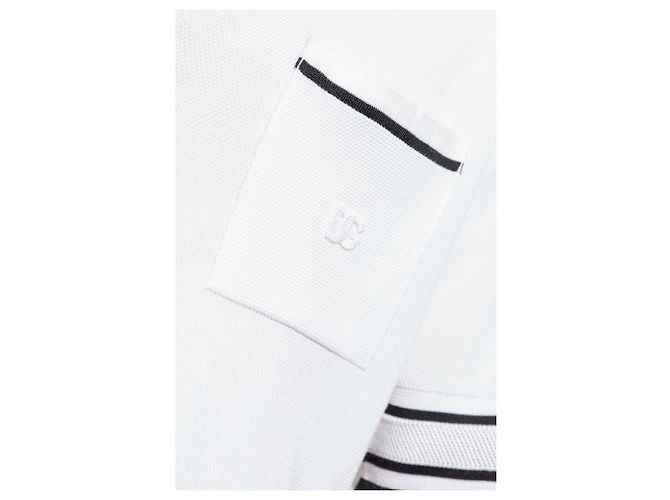Polo Dolce & Gabbana de seda con bolsillo blanco - vista 3